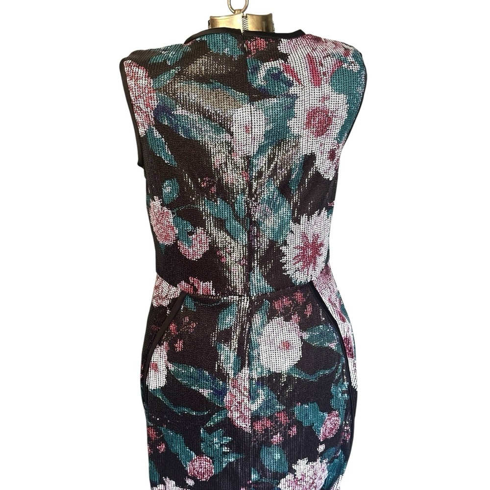 Diane Von Furstenberg Sequined‎ Fitted Midi Dress Fully Lined Sz 4 (Retail $998) - Picture 8 of 11